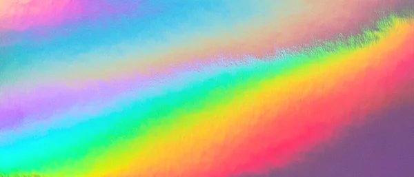 Blurred Abstract Trendy Rainbow Holographic Banner Background 80S Style Blurred — Stock Photo, Image