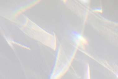 Bulanık su dokusu, fotoğraf ve maketler için örtüşüyor. Beyaz bir duvara organik gölge ve ışık yakıcı etki bırakıyor. Doğal ışık efektleri için gölgeler