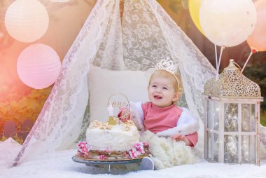 Pasta ezme ilk doğum günü partisi