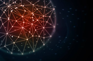 Techno bulut fütüristik sahne