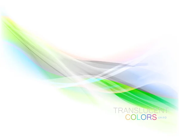 Color translúcido onda vector escena — Archivo Imágenes Vectoriales
