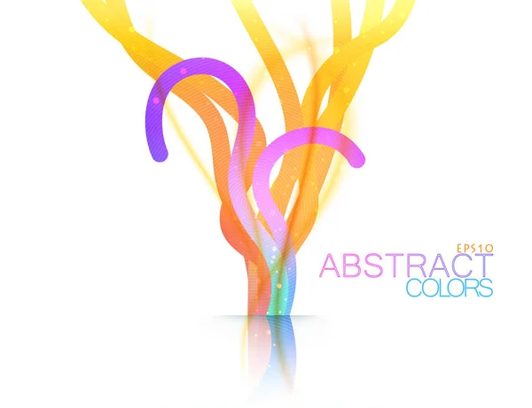 Colores abstractos forma escena vector — Vector de stock