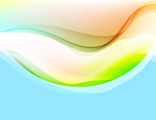 半透明の色曲線 — ストックベクタ