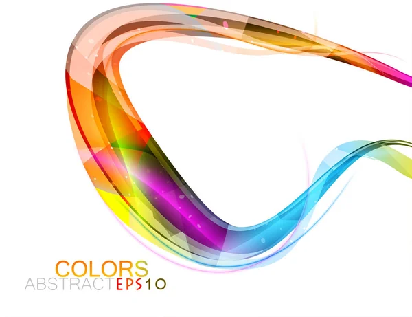 Brillantes colores forma escena vector — Vector de stock