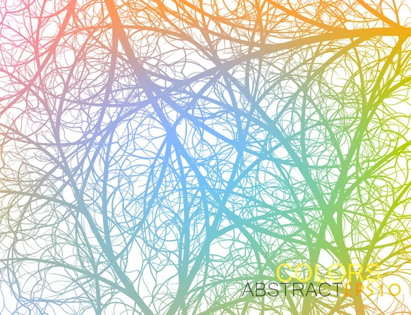 Colorful twig scene — Stock Vector