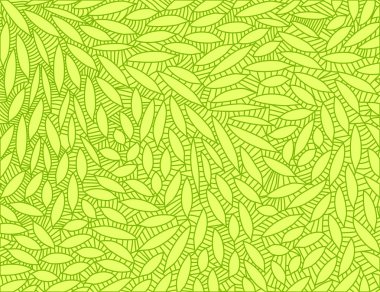 Yeşil yaprak doodle