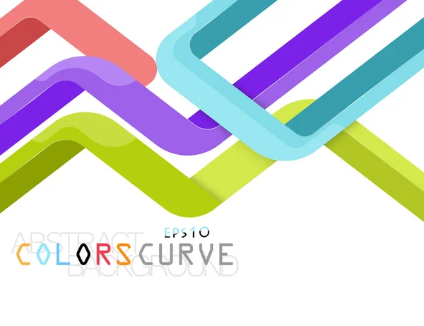 Colorido vector de estilo de curva — Archivo Imágenes Vectoriales