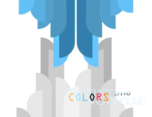 Colores forma estilo moderno — Vector de stock