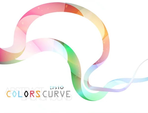 Colores suaves curva estilo vector — Archivo Imágenes Vectoriales