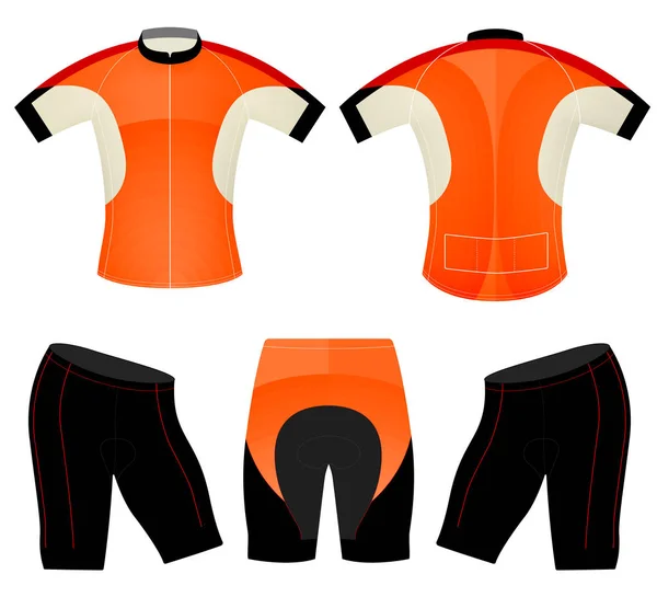 T-shirt esportes colete de ciclismo —  Vetores de Stock