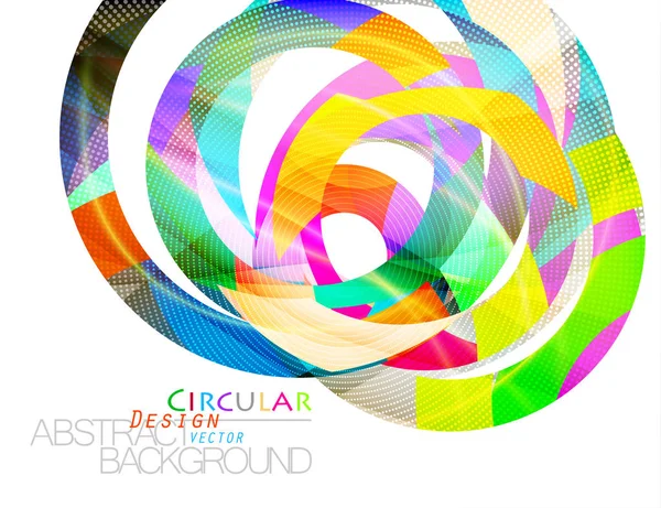 Αφηρημένα χρώματα κυκλικό σχήμα σκηνής — Διανυσματικό Αρχείο
