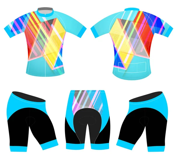 Sportovní grafické barvy tričko vektor — Stockový vektor