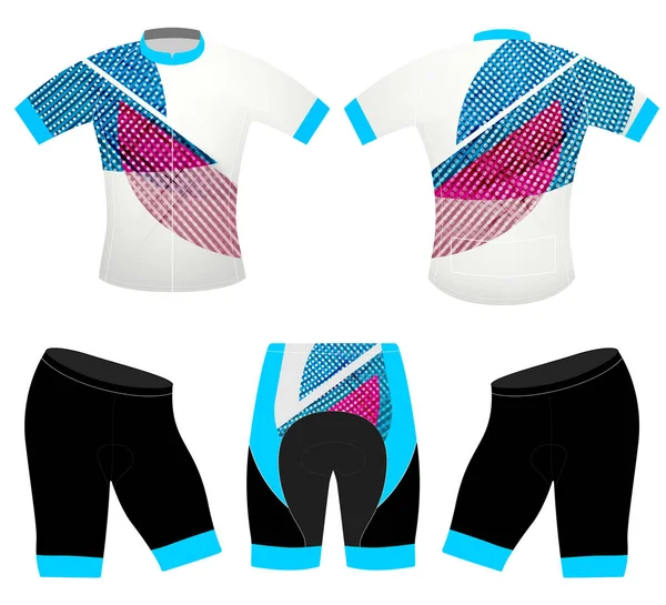 スポーツ t シャツ ベクトルに抽象的な色 — ストックベクタ