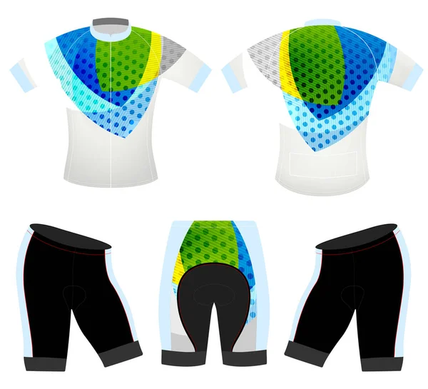 Grafische kleuren op sport t-shirt vector — Stockvector