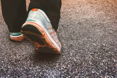 İnsanlar yürürken, insanlar sahne egzersiz