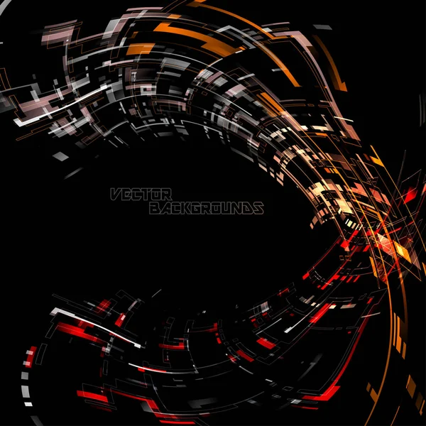 Abstract Colors Geometry Motion Concepts Black Vector Wallpaper Backgrounds — Stock Vector