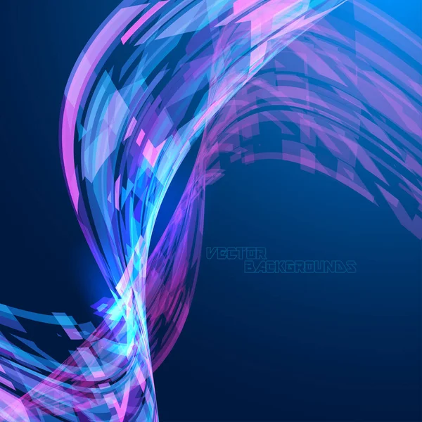 Colores Translúcidos Geometría Movimiento Conceptos Vector Fondos Pantalla — Vector de stock