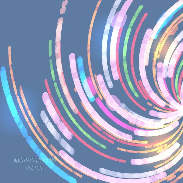 Abstract Lighting Swirl Motion Concept Vector Wallpaper Backgrounds — Stock Vector
