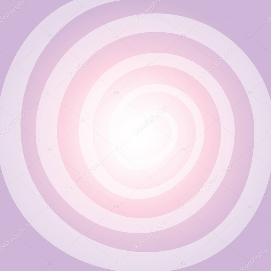 Swirl shine object on the pink background. Vector illustration.