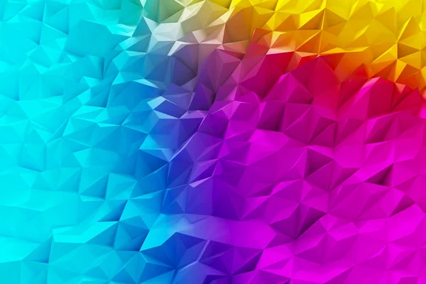 3D geometrischer Hintergrund und Tapete. — Stockfoto