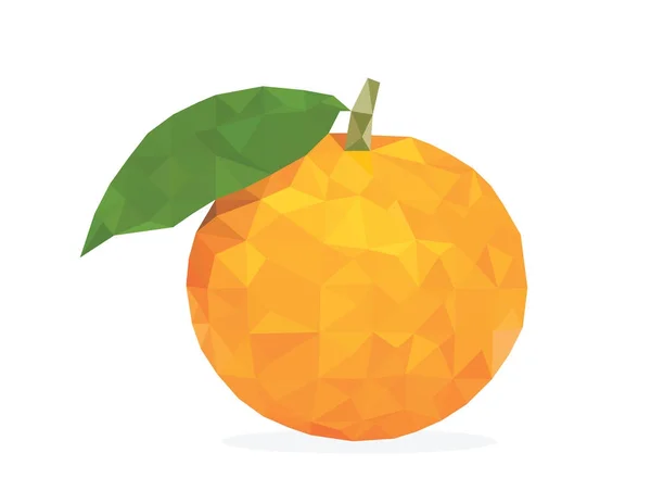 Objeto vectorial jugoso de triángulo fruta naranja . — Vector de stock