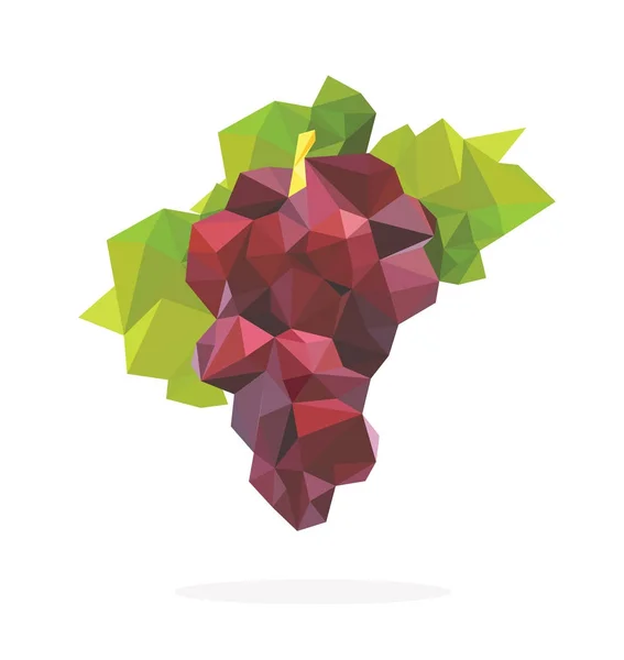 Elemento vettoriale delle uve rosse a triangolo . — Vettoriale Stock