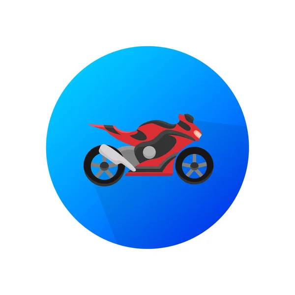 基于蓝色背景矢量图标的摩托车运动平面设计. — 图库矢量图片