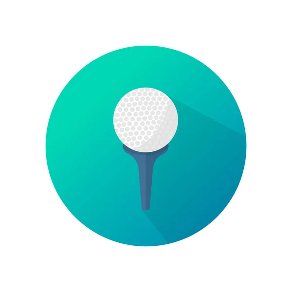 蓝色背景矢量图标的高尔夫运动平面设计. — 图库矢量图片