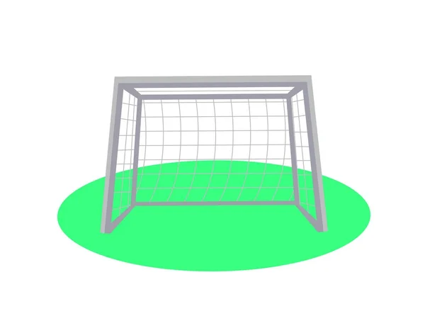Voetbal doel pictogram op de witte achtergrond. Vectorillustratie. — Stockvector