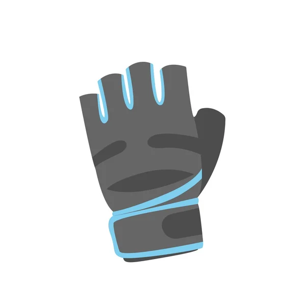 Zwarte sport handschoenen pictogram op de witte achtergrond. Vectorillustratie. — Stockvector
