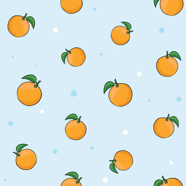 Conjunto de modelos de naranjas orgánicas dulces sobre fondo azul. Ilustración vectorial . — Archivo Imágenes Vectoriales