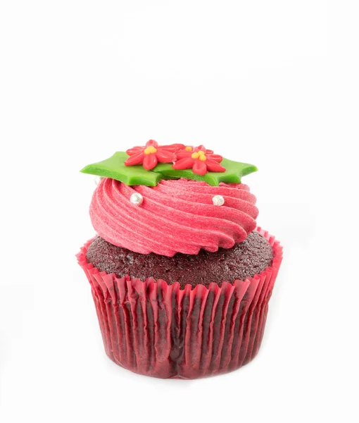 Christmas of cupcake on the white — Stock Photo, Image