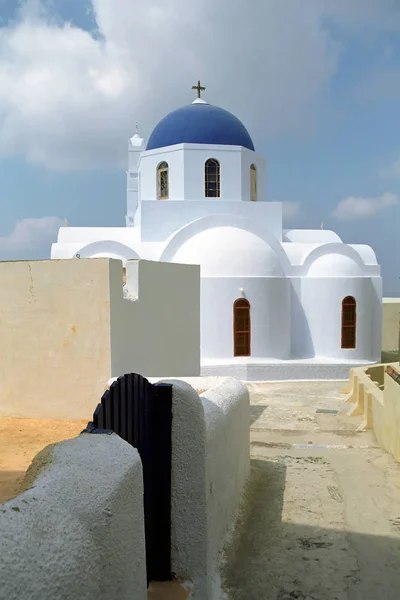 Fira (Santorini) Island, Yunanistan. — Stok fotoğraf