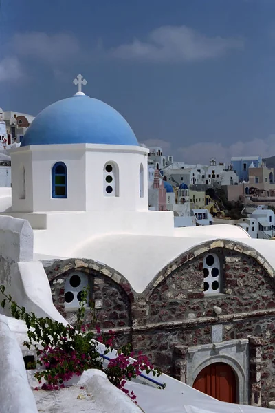 Fira (Santorini) Island, Grécia . — Fotografia de Stock