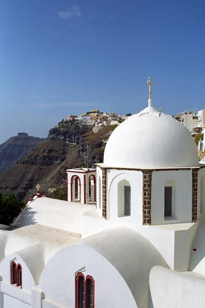 Fira (santorini) insel, griechenland. — Stockfoto