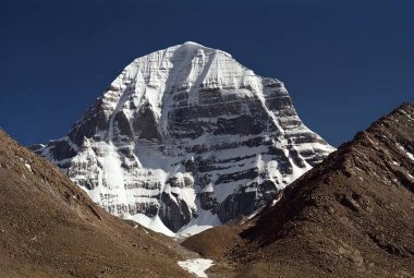 Kutsal Mount Kailash Kuzey yüzü.