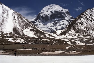 Kutsal Mount Kailash Kuzey yüz.