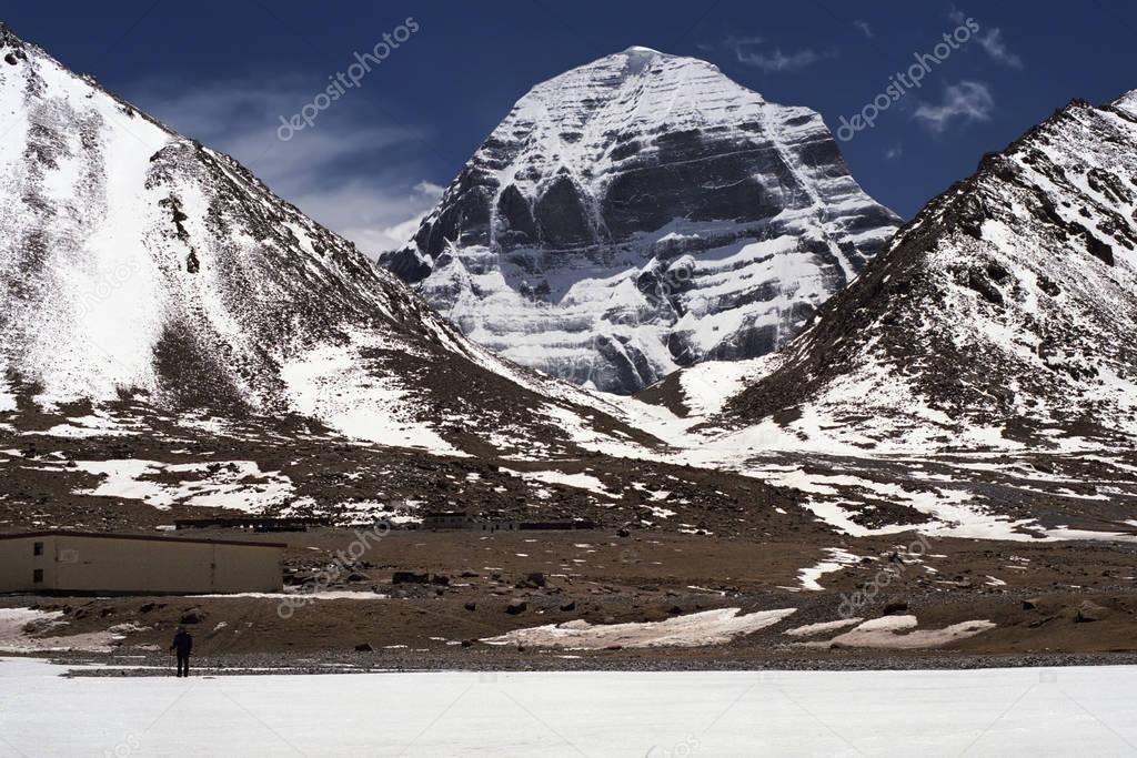 At the North Face of Sacred Mount Kailash.
