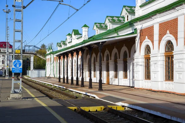 Old Perm Σιδηροδρομικός Σταθμός Οριζόντια — Φωτογραφία Αρχείου
