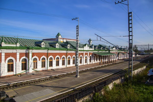 Перша Пермська Залізнична Станція Горизонт — стокове фото