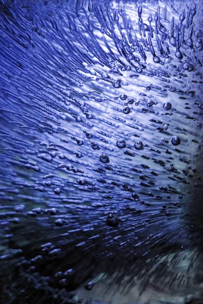 Unterwasserluftblasen Strömen Glanz Funkelt Wasser Meer Aquarium Sprudelwasser Champagner Sprudelgetränke — Stockfoto