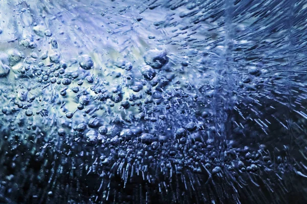 Bolhas Subaquáticas Estão Fluindo Brilho Brilhos Água Mar Aquário Água — Fotografia de Stock