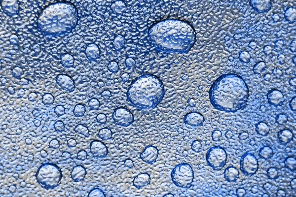 Gotas Piel Cuero Artificial Primer Plano Las Gotas Agua Textura —  Fotos de Stock