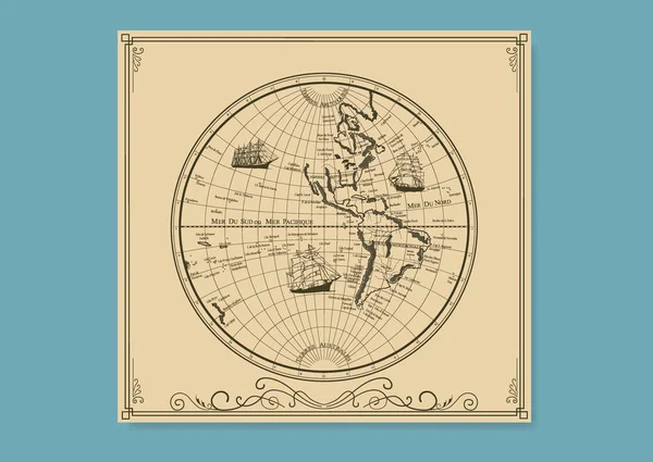 The old sea charts. Royalty Free Stock Illustrations