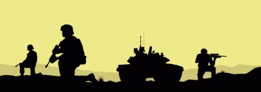 Asker ve muharebe misyonu yerine getirilmesi bir tank