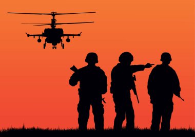 Askerler mücadele görev performansını.