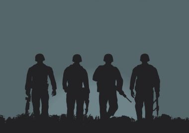 Askerler mücadele görev performansını.