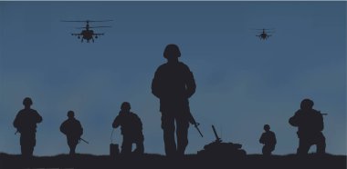 Askerler mücadele görev performansını.