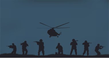 Askerler mücadele görev performansını.