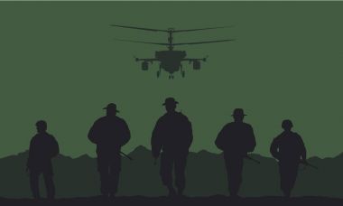 Askerler mücadele görev performansını.